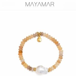Mayamar Topaz Beaded Pearl Bracelet（018）
